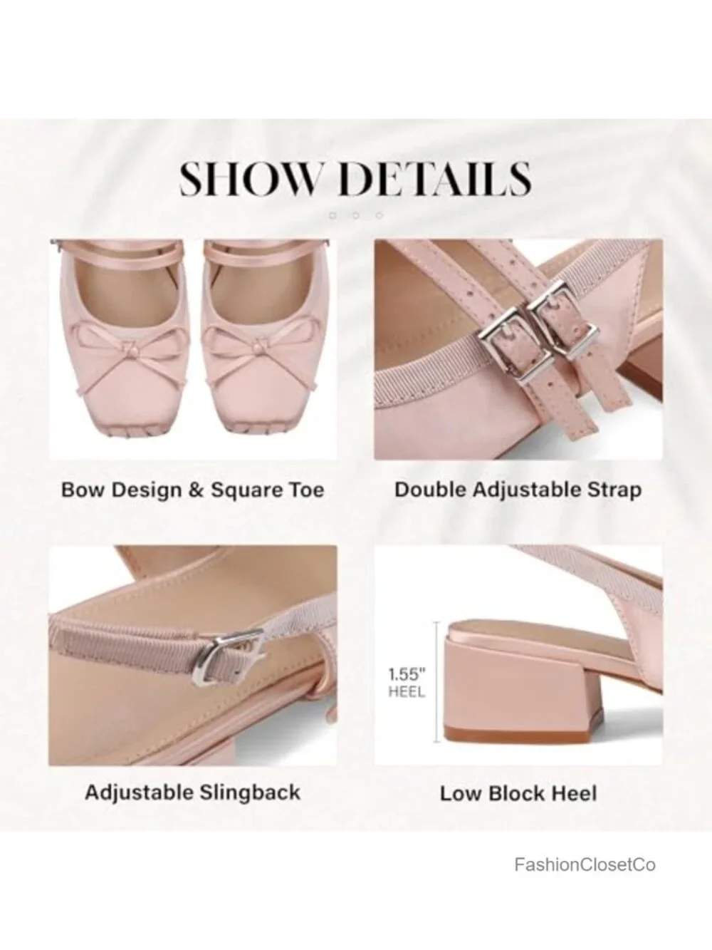 N/A satin slingback